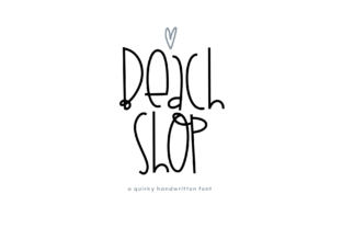 Beach Shop: A Quirky Display Font Review