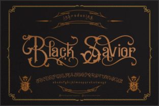 Black Savior Display Font: Bold Retro Typography for Web Design