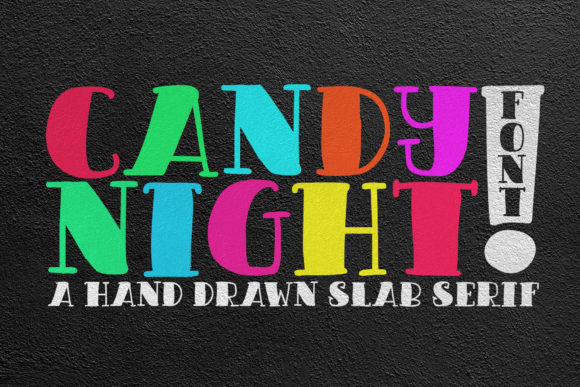 Candy Night: A Unique Display Font for Authentic Editorial Design