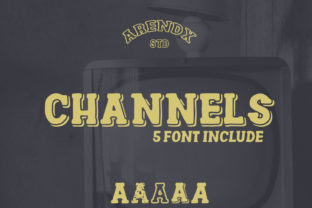 Channels Family: A Retro Display Font for Editorial Design