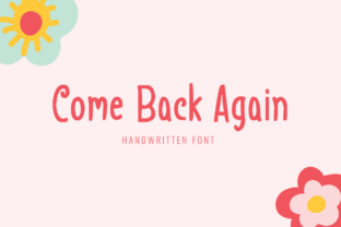 Come Back Again: A Whimsical Display Font for Handmade Brands