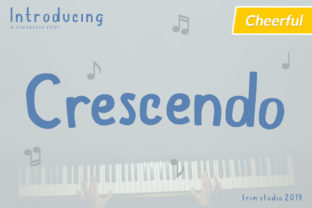 Crescendo: The Bold Display Font for Playful Editorial Design