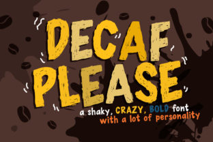 Decaf Please Typeface Review for Bold Brand Identity