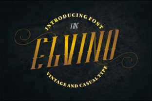 Elvino: A Vintage Display Font for Polished Web Design