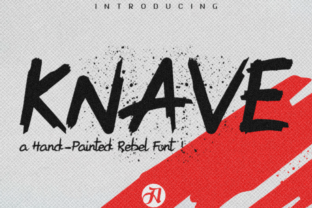 Knave: Hand-Painted Brush Font for Bold Digital Branding