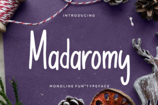 Madaromy: A Fun Monoline Display Font for Creative Branding