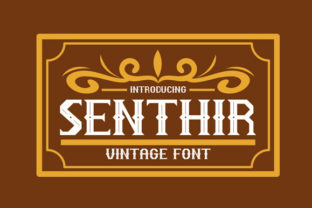 Senthir Vintage Display Typeface for Editorial Design