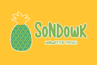 Sondowk: A Stylish Handwritten Display Font for Editorial Design