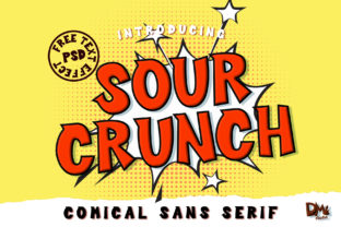Sour Crunch Typeface: A Weirdly Beautiful Display Font for Bold Branding