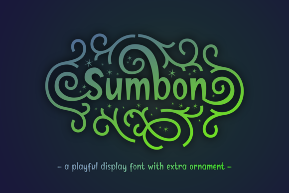 Sumbon: A Playful Display Font for Modern Digital Brands