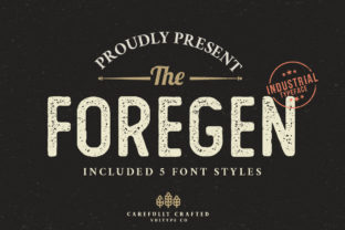 The Foregen Typeface: A Vintage Display Font for Handmade Branding