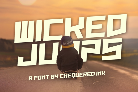 Wicked Jumps Typeface for Bold Editorial Headers